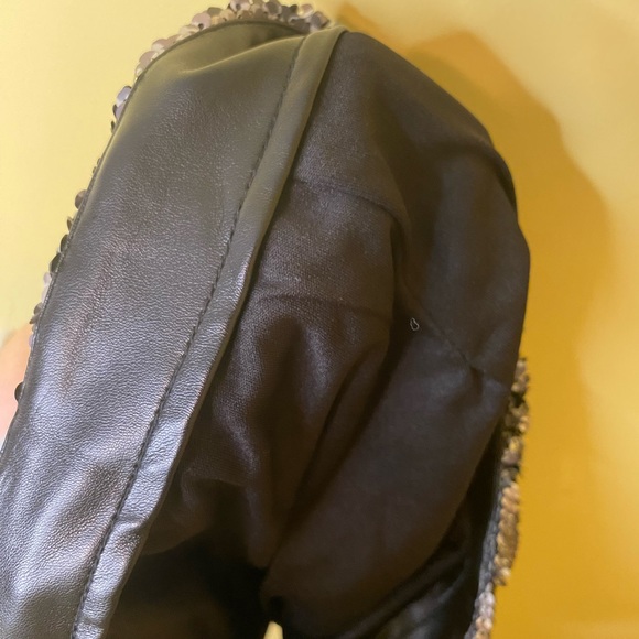 Free People Mini Skirt Sequins Camoflauge and Black Reversible Size 0 NWT - Picture 10 of 12